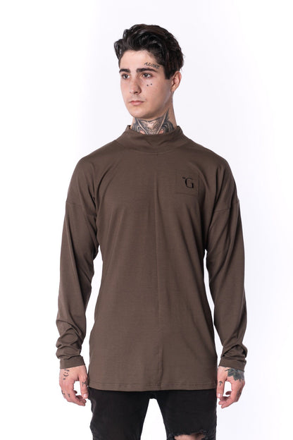 The Man Panelled Turtleneck 17 // firgreen
