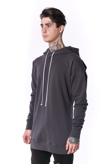 The Man Panelled Hoody 17 // charcoal