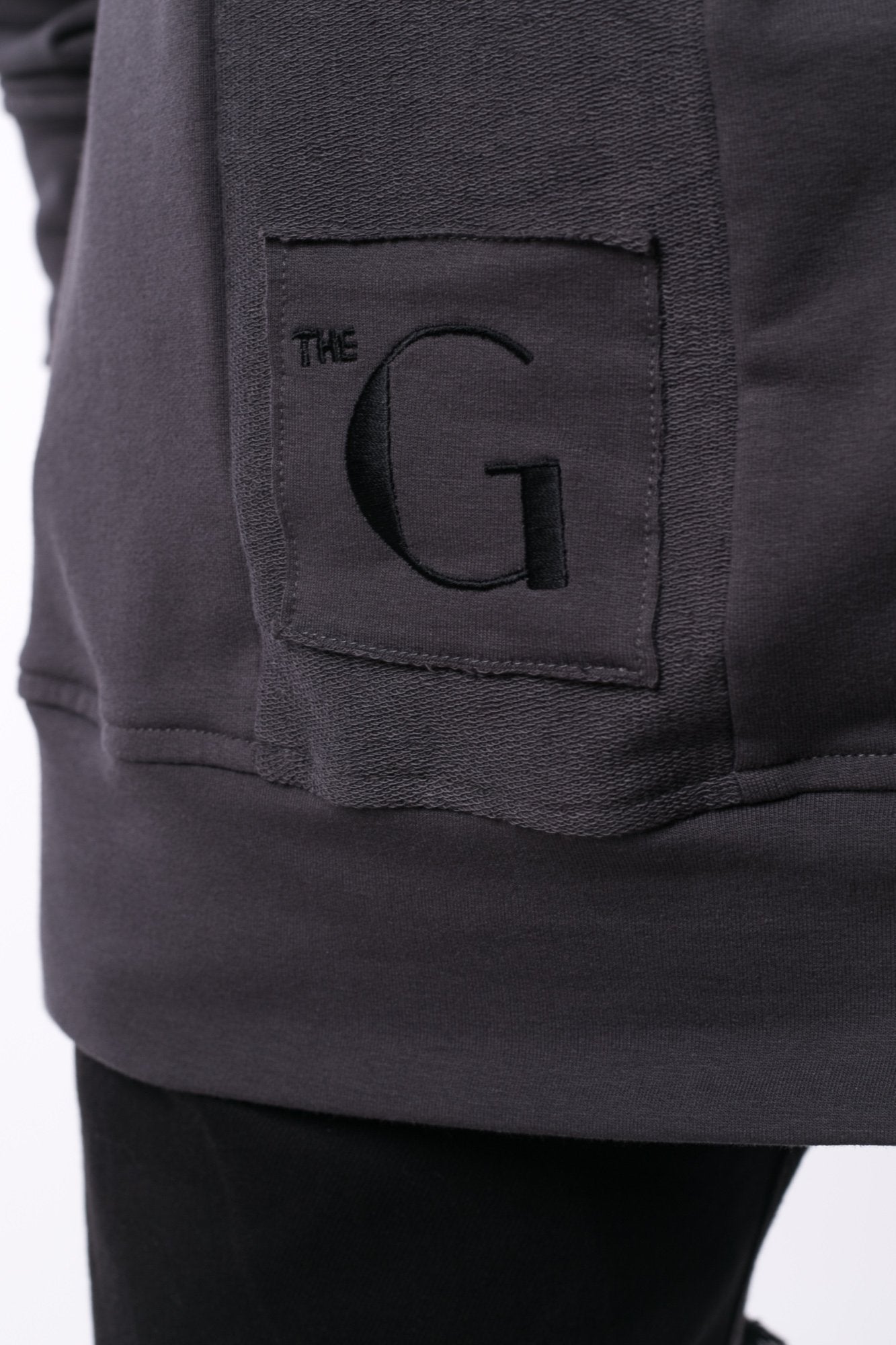 The Man Panelled Hoody 17 // charcoal