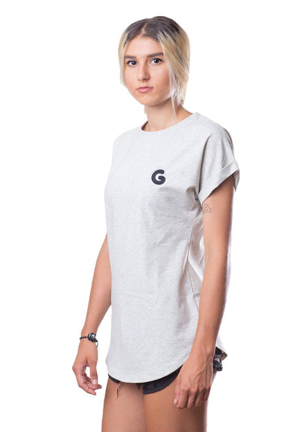 French Terry Woman Oversize Tee // off-white