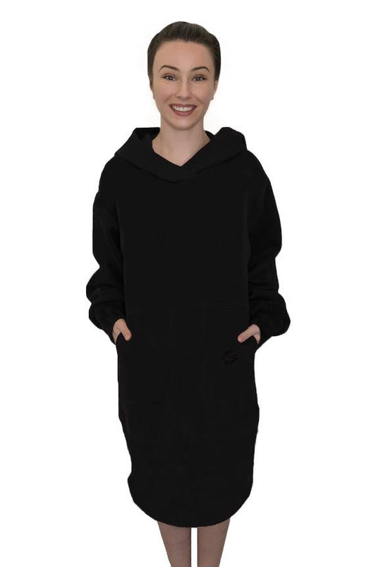 TheG Minimalist Longline Hoody // black