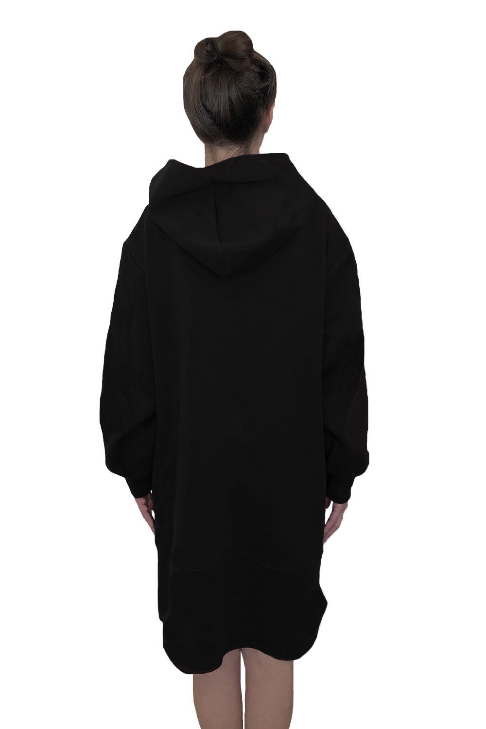 TheG Minimalist Longline Hoody // black