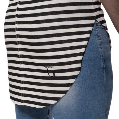 TheG Man Viscose Long Tank // striped